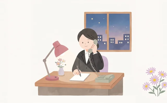 分娩後のご連絡に24時間対応する女性スタッフ