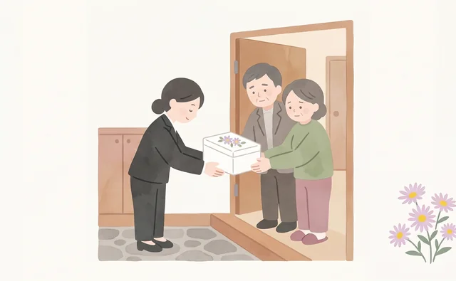 江東区のご自宅へペットのお迎えにあがる女性スタッフ