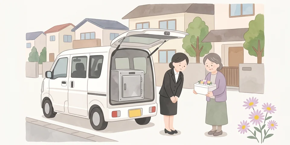 ご自宅近くでペットを個別火葬する移動火葬車